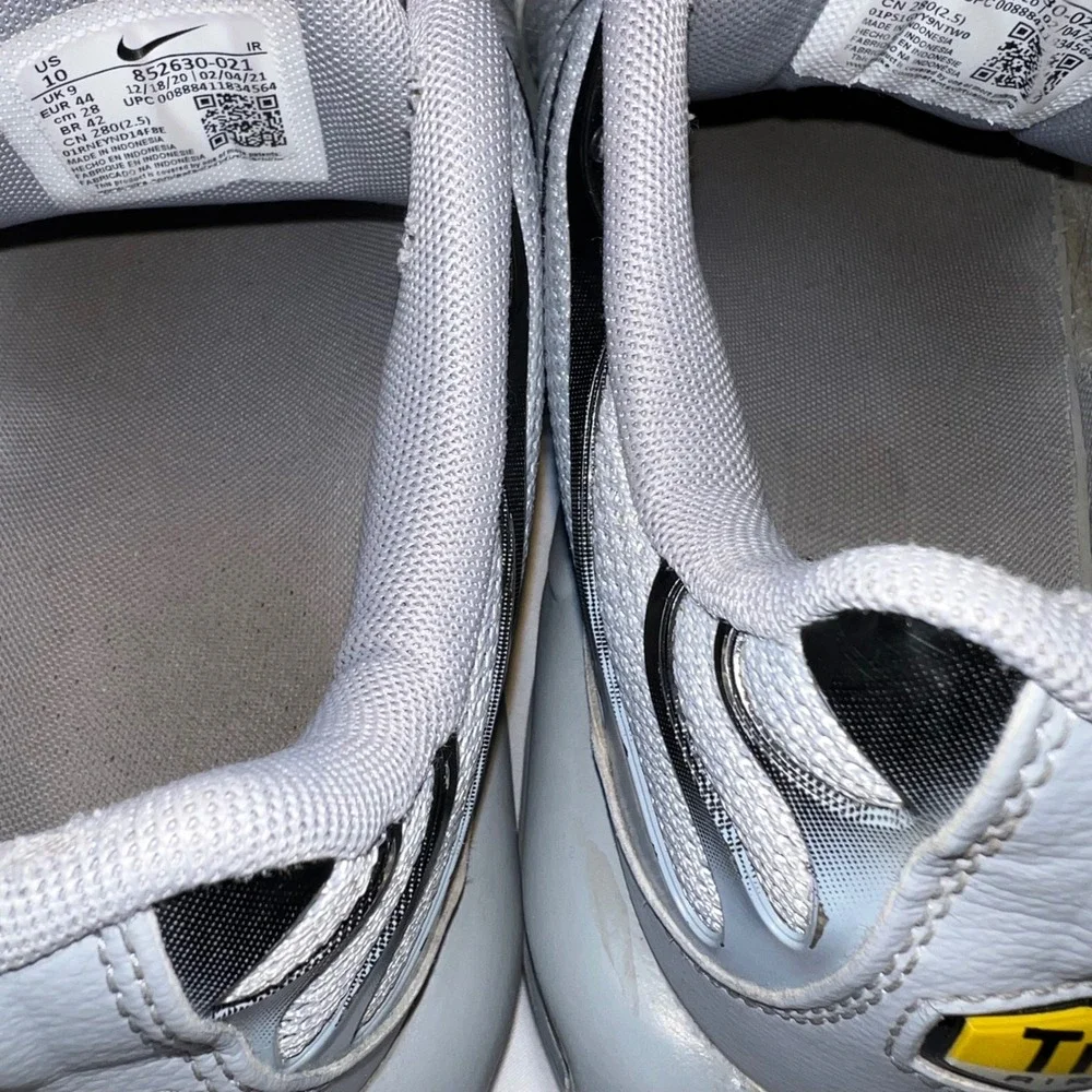 Nike Air Max Plus TN‎ Grey Black White Mens Running Shoes Sneakers